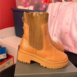 Toddler girl cognac boots